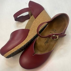 Birkenstock Papillo Mary Jane Wedge Red Wine Sz 41 (US 10)